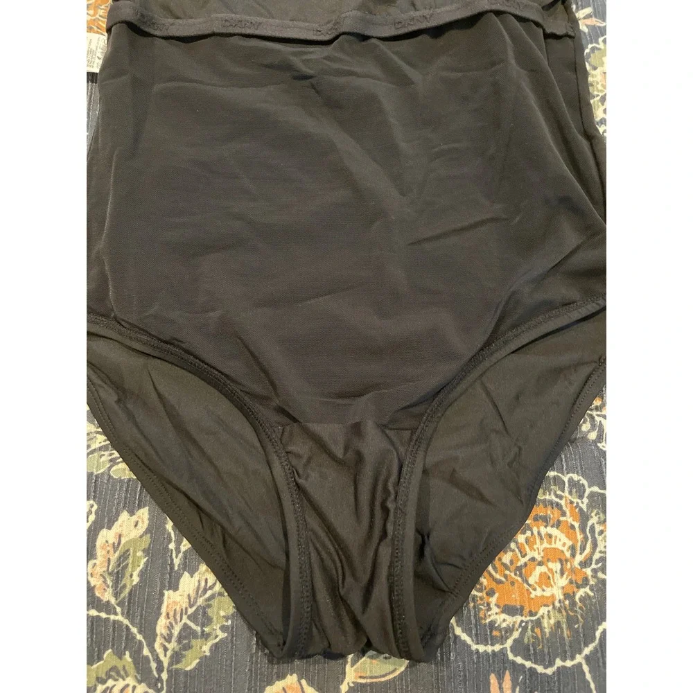 DKNY Black‎ Ruched One Piece Swimsuit Women's Size M - Picture 16 of 16